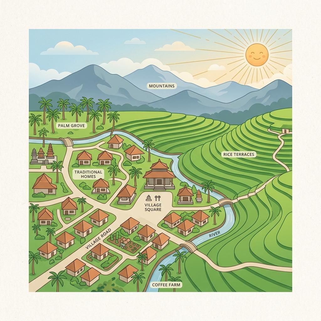 Peta Letak Geografis Dusun